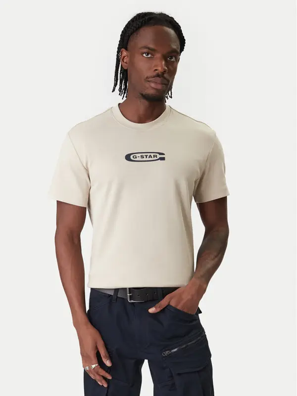 G-Star Raw G-Star Raw T-shirt Old Skool D25967-C812 Bež Regular Fit