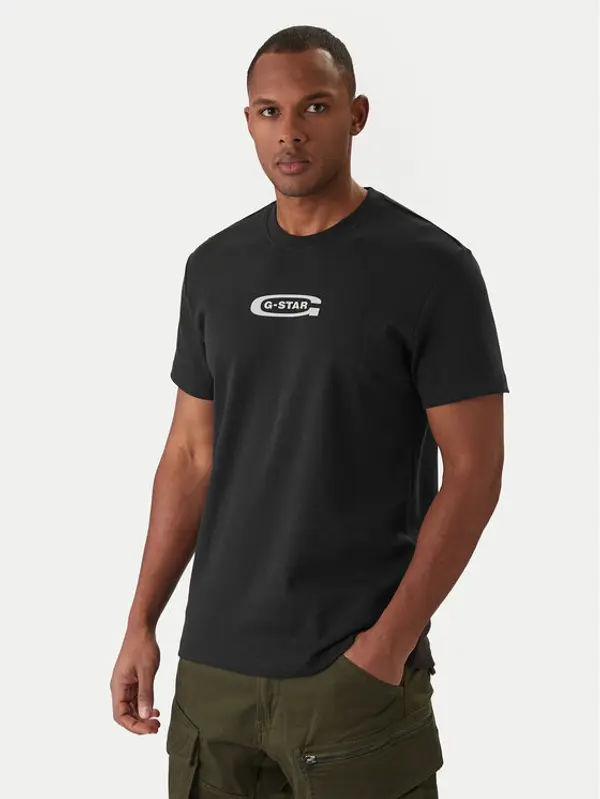 G-Star Raw G-Star Raw T-shirt Old Skool D25967-C812 Crna Regular Fit