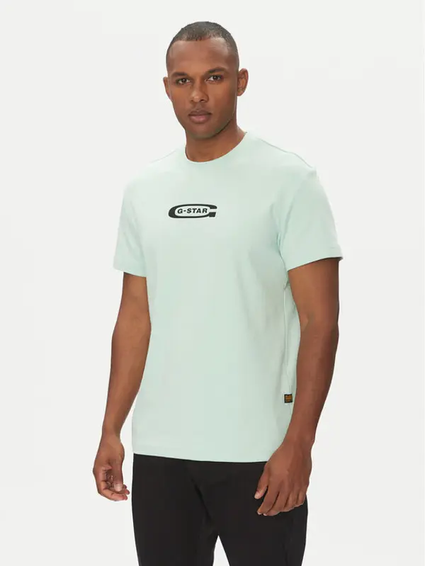 G-Star Raw G-Star Raw T-shirt Old Skool D25967-C812 Zelena Regular Fit