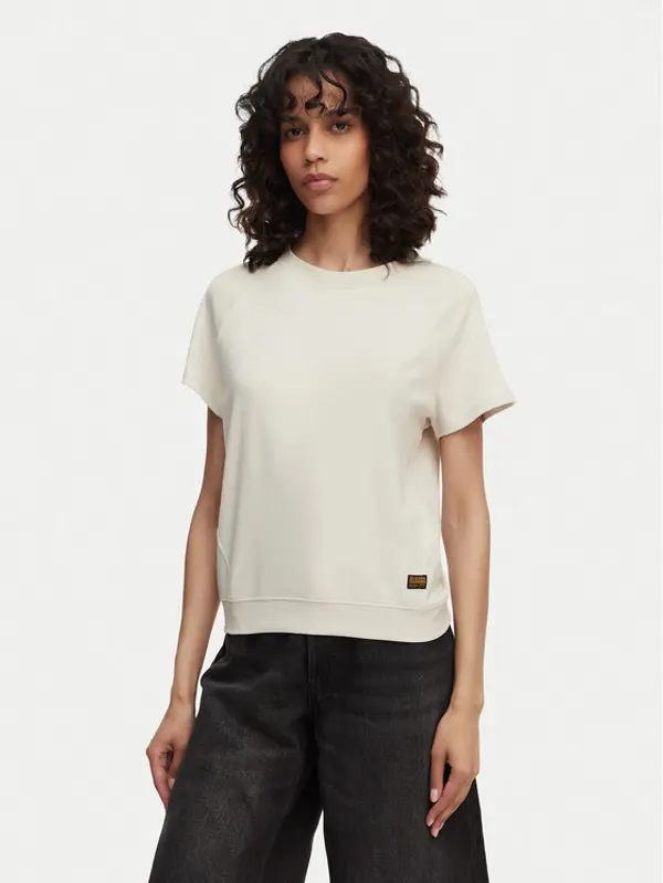 G-Star Raw G-Star Raw T-shirt Reglan D24512-D976 Krem Regular Fit