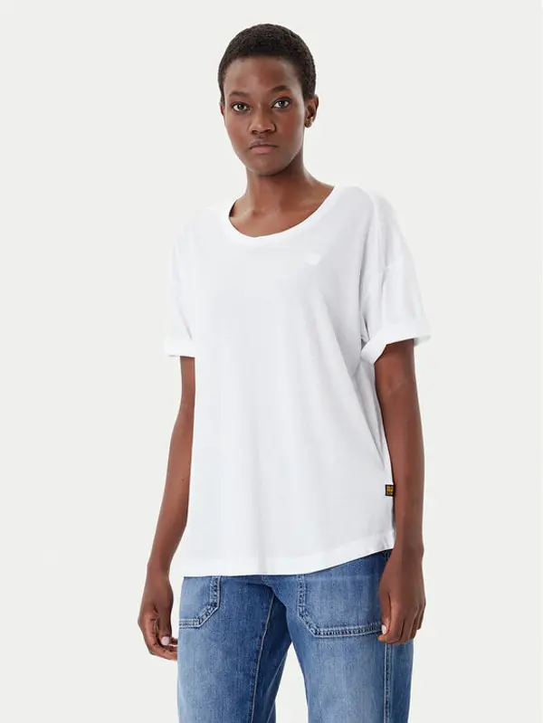 G-Star Raw G-Star Raw T-shirt Rolled Up D24524-4107 Bijela Loose Fit