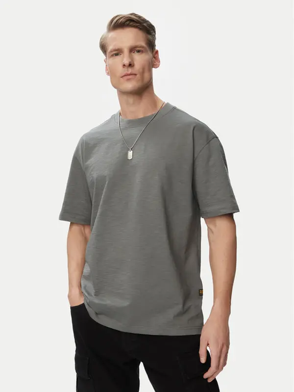 G-Star Raw G-Star Raw T-shirt Slub D28889-E512 Kaki Regular Fit