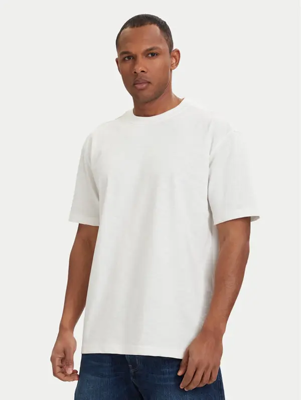 G-Star Raw G-Star Raw T-shirt Slub D28889-E512 Krem Relaxed Fit