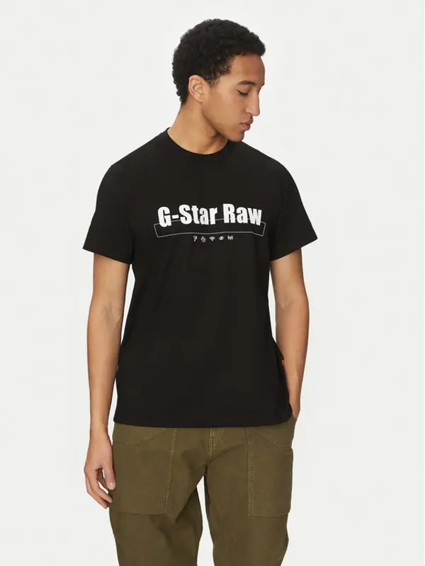 G-Star Raw G-Star Raw T-shirt Symbols D25970-C336 Crna Regular Fit