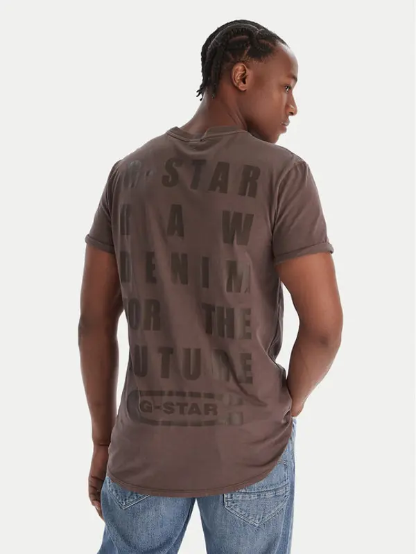 G-Star Raw G-Star Raw T-shirt Text Back D25971-2653 Plava Relaxed Fit