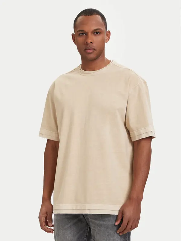 G-Star Raw G-Star Raw T-shirt Washed Distressed D28896-E401 Bež Relaxed Fit