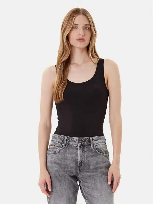 G-Star Raw G-Star Raw Top Base D07210-3310 Crna Slim Fit