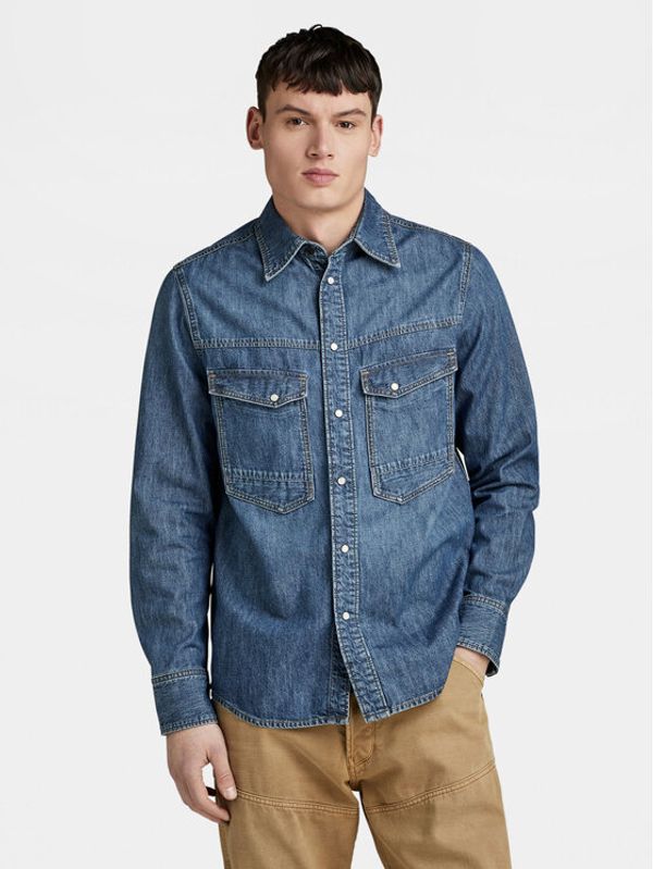 G-Star Raw G-Star Raw traper košulja Dakota D23006-D539 Plava Regular Fit
