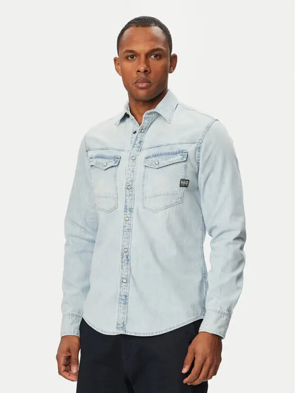 G-Star Raw G-Star Raw traper košulja Dakota D23616-D252 Plava Regular Fit
