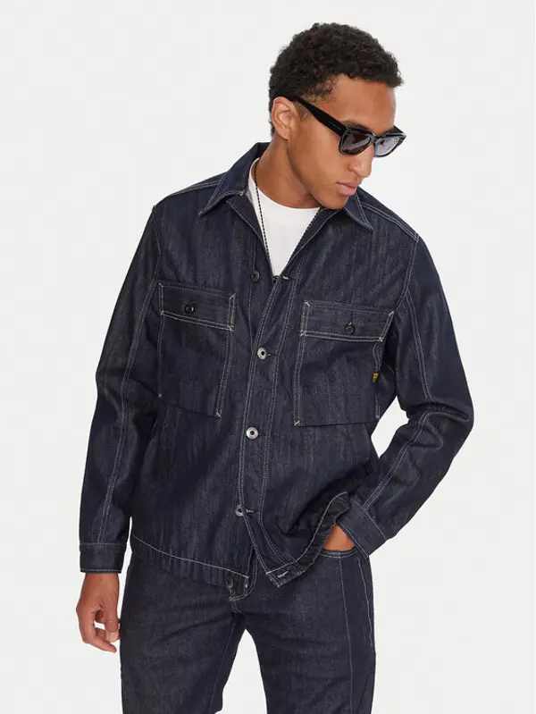 G-Star Raw G-Star Raw traper košulja Mosa D26462-D577 Tamnoplava Relaxed Fit