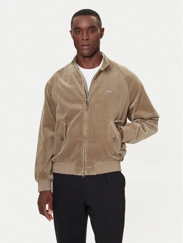 Gant Gant Bomber Corduroy 7006547 Smeđa Regular Fit