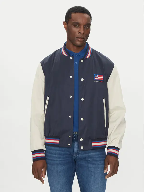 Gant Gant Bomber Varsity 7006519 Tamnoplava Regular Fit