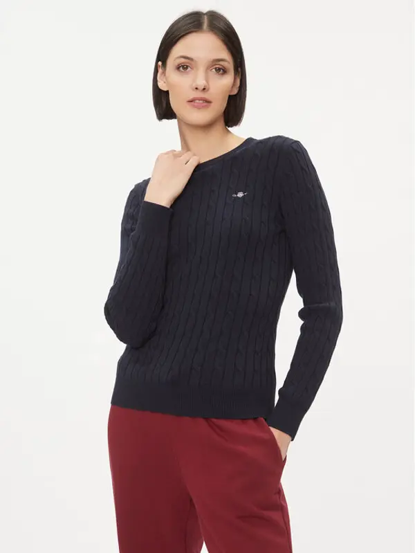 Gant Gant Džemper 4800100 Tamnoplava Slim Fit