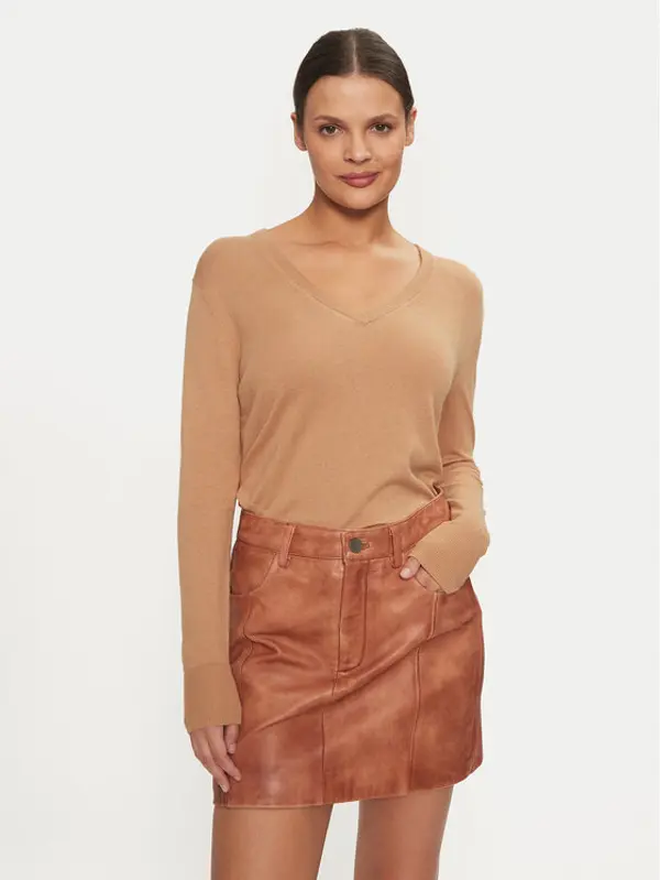 Gant Gant Džemper 4803187 Bež Regular Fit