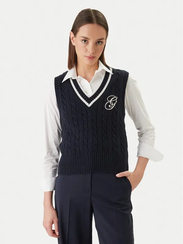 Gant Gant Džemper 4805441 Tamnoplava Regular Fit