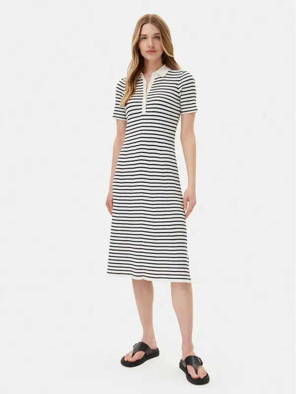 Gant Gant Džemper haljina 4502085 Bijela Slim Fit