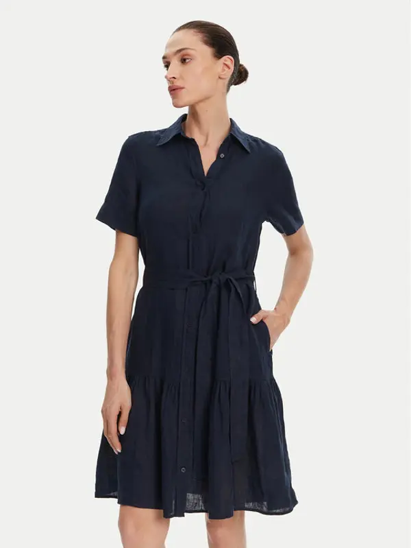 Gant Gant Haljina košulja 4503434 Tamnoplava Regular Fit