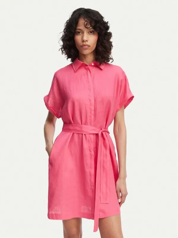 Gant Gant Haljina košulja 4503514 Ružičasta Relaxed Fit
