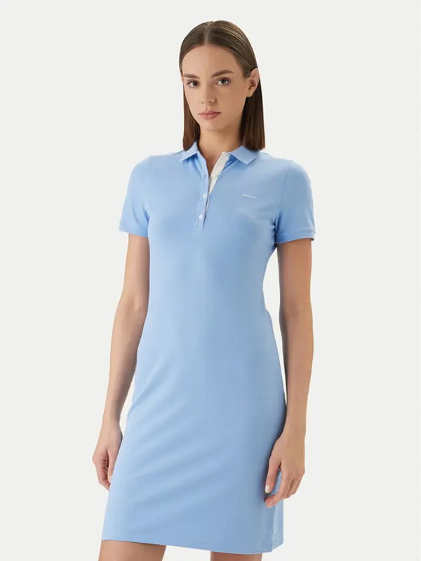 Gant Gant Haljina za svaki dan 4201468 Plava Slim Fit