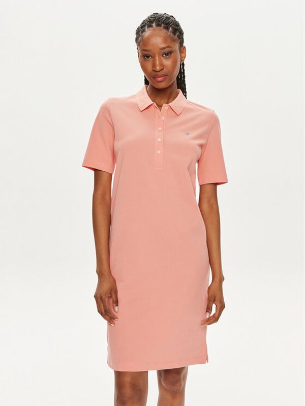 Gant Gant Haljina za svaki dan Shield 4200846 Koraljna Slim Fit