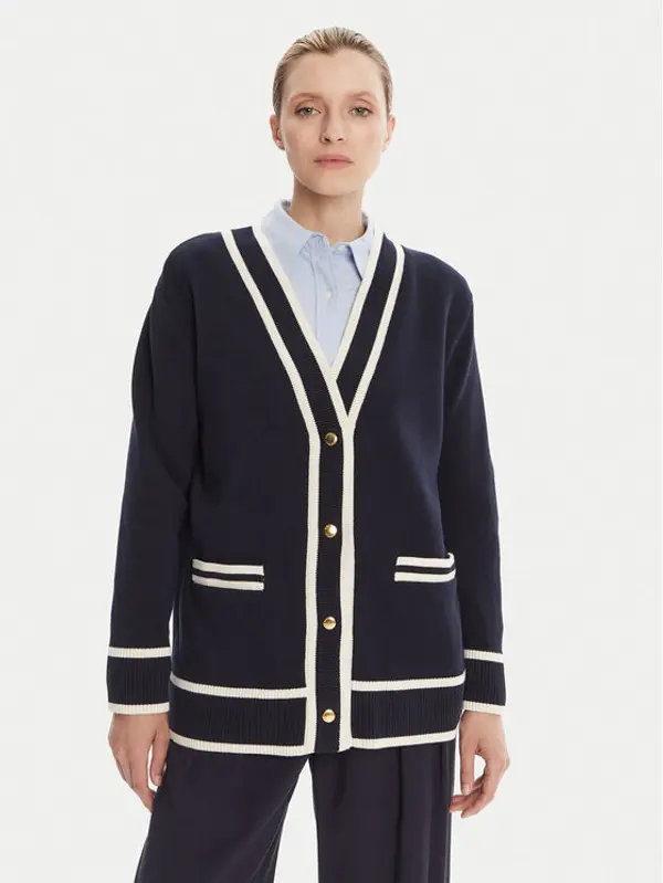 Gant Gant Kardigan 4805340 Tamnoplava Relaxed Fit