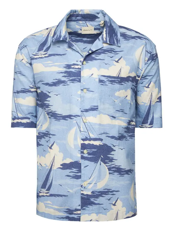 Gant Gant Košulja 3250048 Plava Relaxed Fit