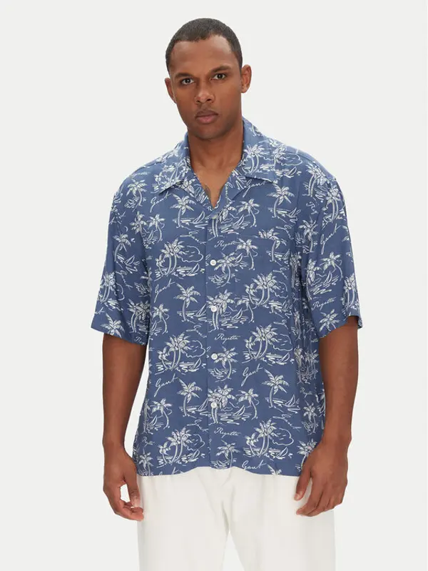 Gant Gant Košulja Island Print 3250071 Plava Relaxed Fit
