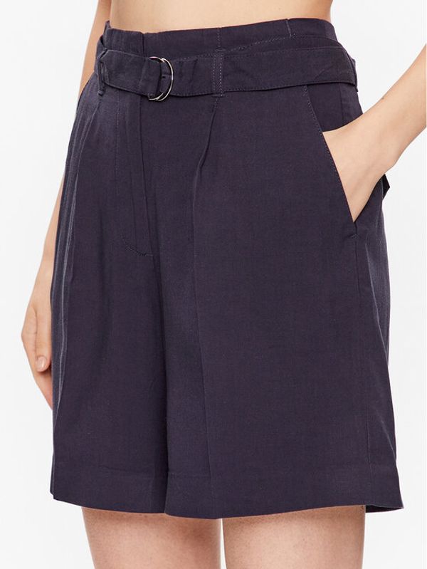 Gant Gant Kratke hlače Belted 4020074 Tamnoplava Relaxed Fit