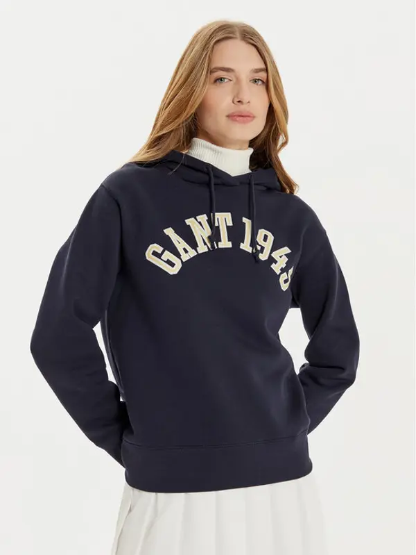 Gant Gant Majica dugih rukava 1949 Arch Graphic 4201262 Tamnoplava Loose Fit