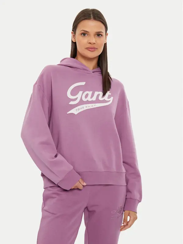 Gant Gant Majica dugih rukava 4200489 Ružičasta Loose Fit