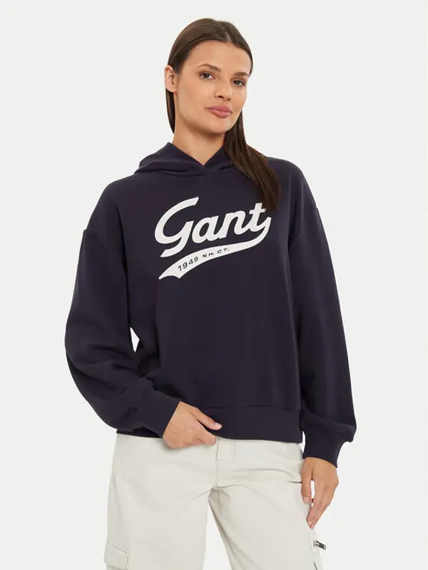 Gant Gant Majica dugih rukava 4200489 Tamnoplava Loose Fit