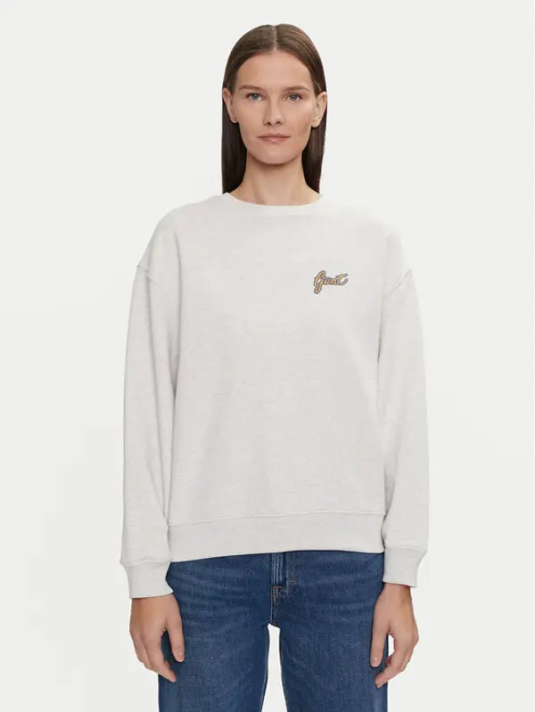 Gant Gant Majica dugih rukava 4201239 Siva Loose Fit