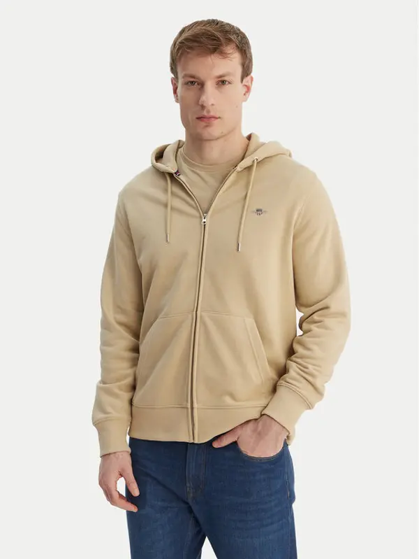 Gant Gant Majica dugih rukava Shield 2007059 Bež Regular Fit