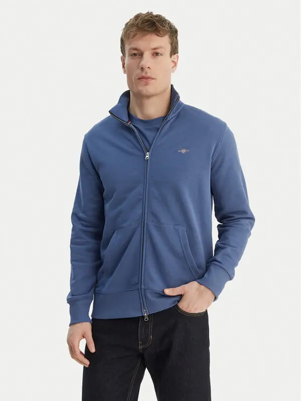 Gant Gant Majica dugih rukava Shield 2008006 Plava Regular Fit