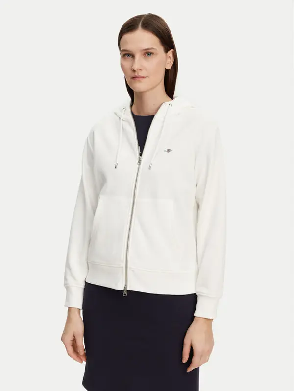 Gant Gant Majica dugih rukava Shield 4201412 Écru Regular Fit