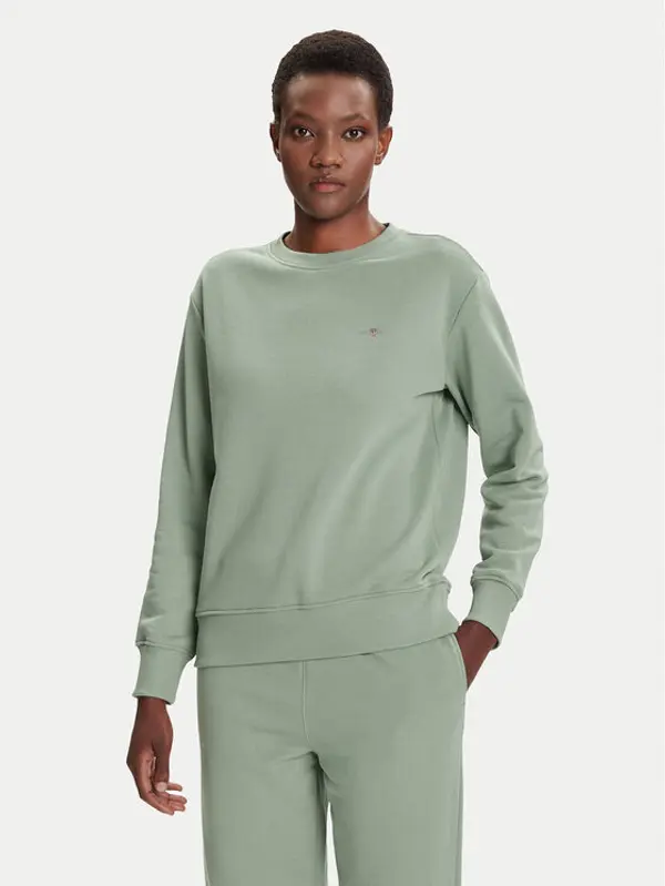 Gant Gant Majica dugih rukava Shield 4201414 Zelena Relaxed Fit