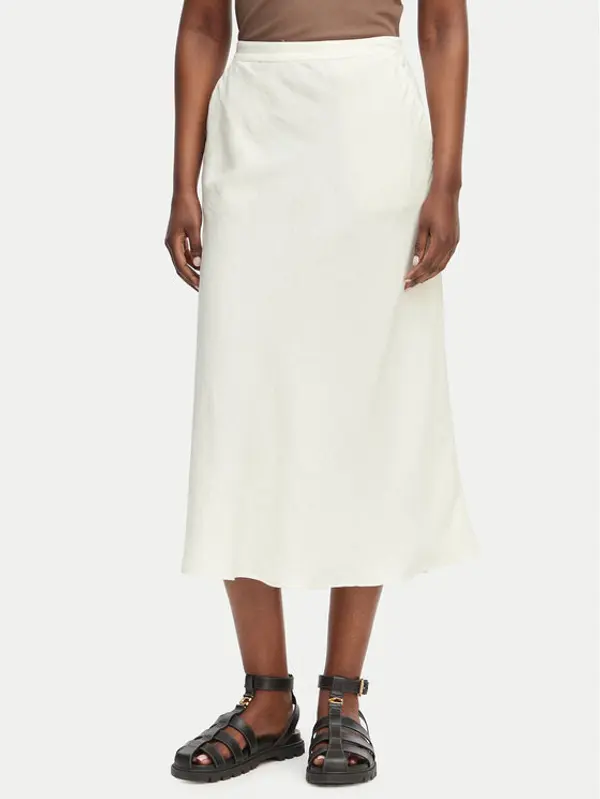 Gant Gant Midi suknja 4400231 Bijela Regular Fit