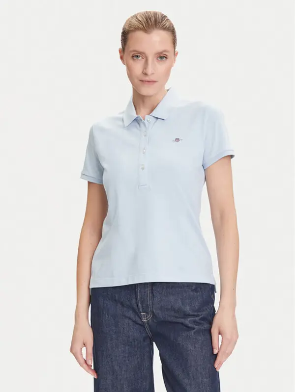 Gant Gant Polo Sheild 4200870 Svijetloplava Slim Fit