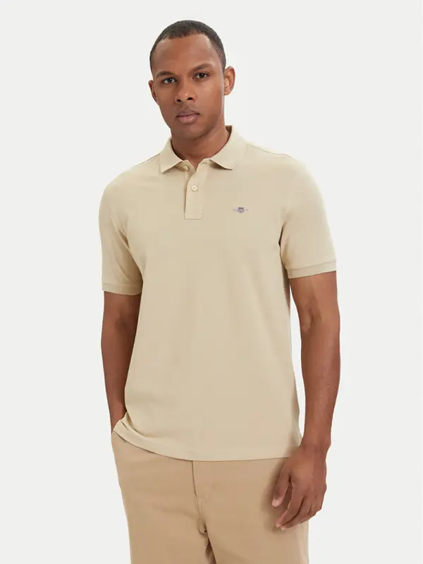 Gant Gant Polo Shield  2210 Bež Regular Fit