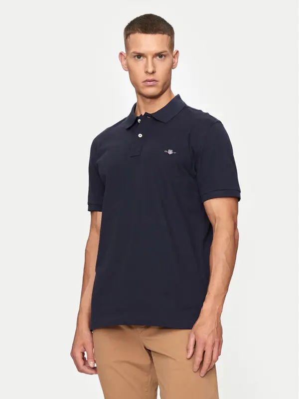 Gant Gant Polo Shield 2220 Tamnoplava Slim Fit