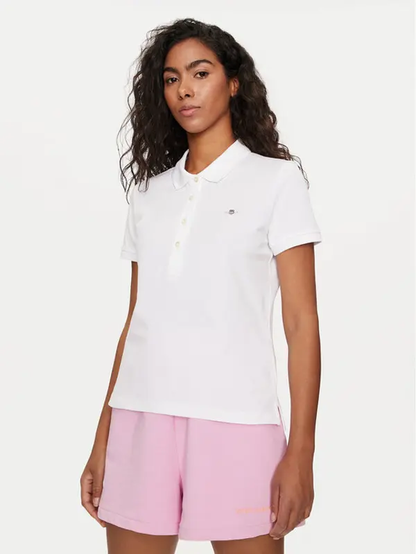 Gant Gant Polo Shield 4200870 Bijela Slim Fit