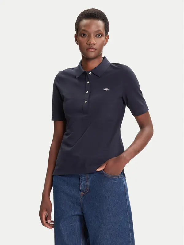 Gant Gant Polo Shield 4202231 Tamnoplava Slim Fit