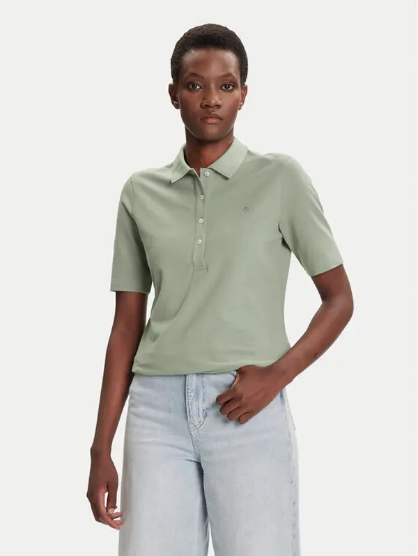 Gant Gant Polo Shield 4202231 Zelena Slim Fit
