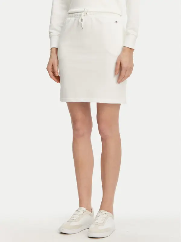 Gant Gant sportska suknja 4200274 Écru Regular Fit
