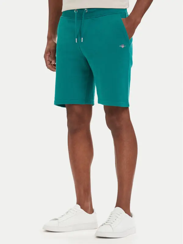 Gant Gant Sportske kratke hlače 2009027 Zelena Regular Fit