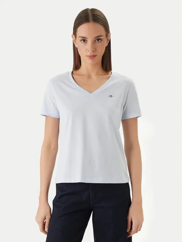 Gant Gant T-shirt 4200750 Svijetloplava Slim Fit