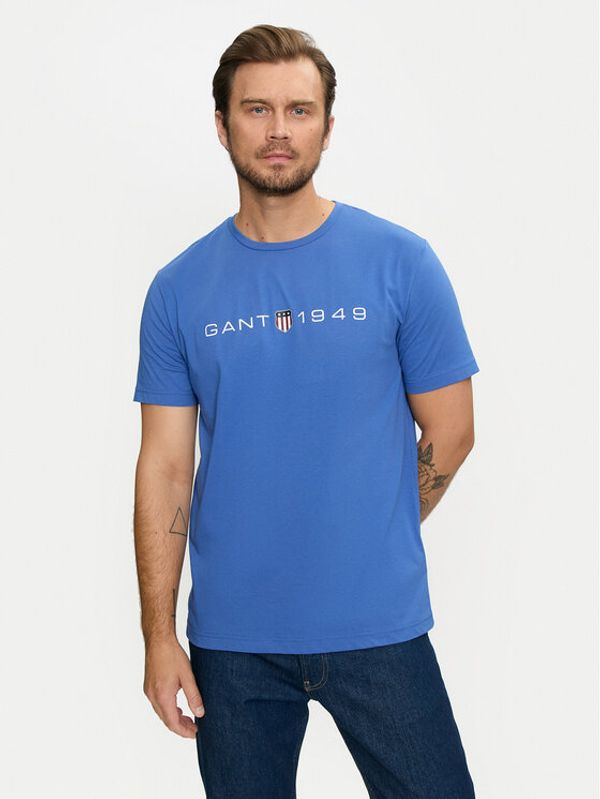Gant Gant T-shirt Graphic 2003242 Plava Regular Fit