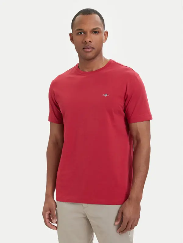 Gant Gant T-shirt Shield  2003184 Crvena Regular Fit