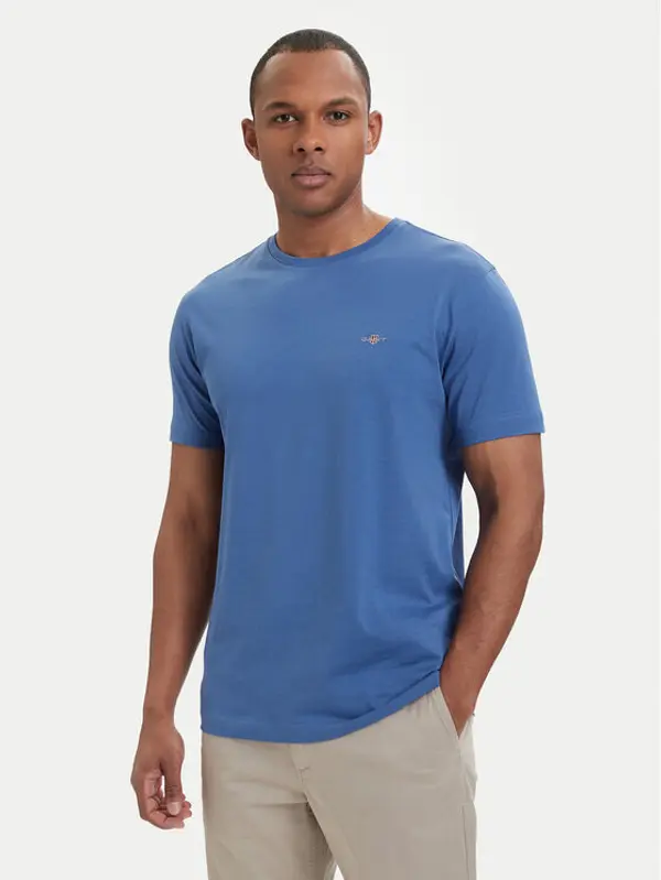 Gant Gant T-shirt Shield  2003184 Plava Regular Fit