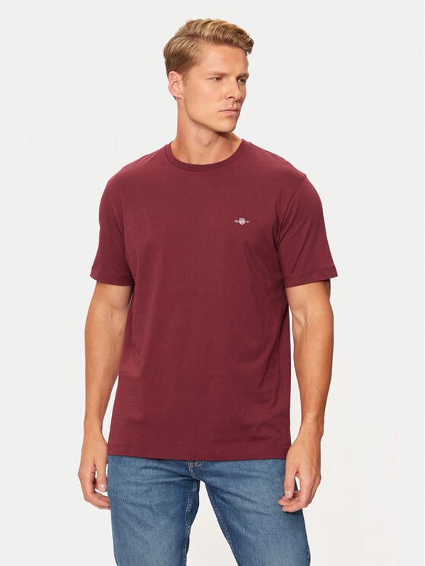 Gant Gant T-shirt Shield 2003184 Tamnocrvena Regular Fit